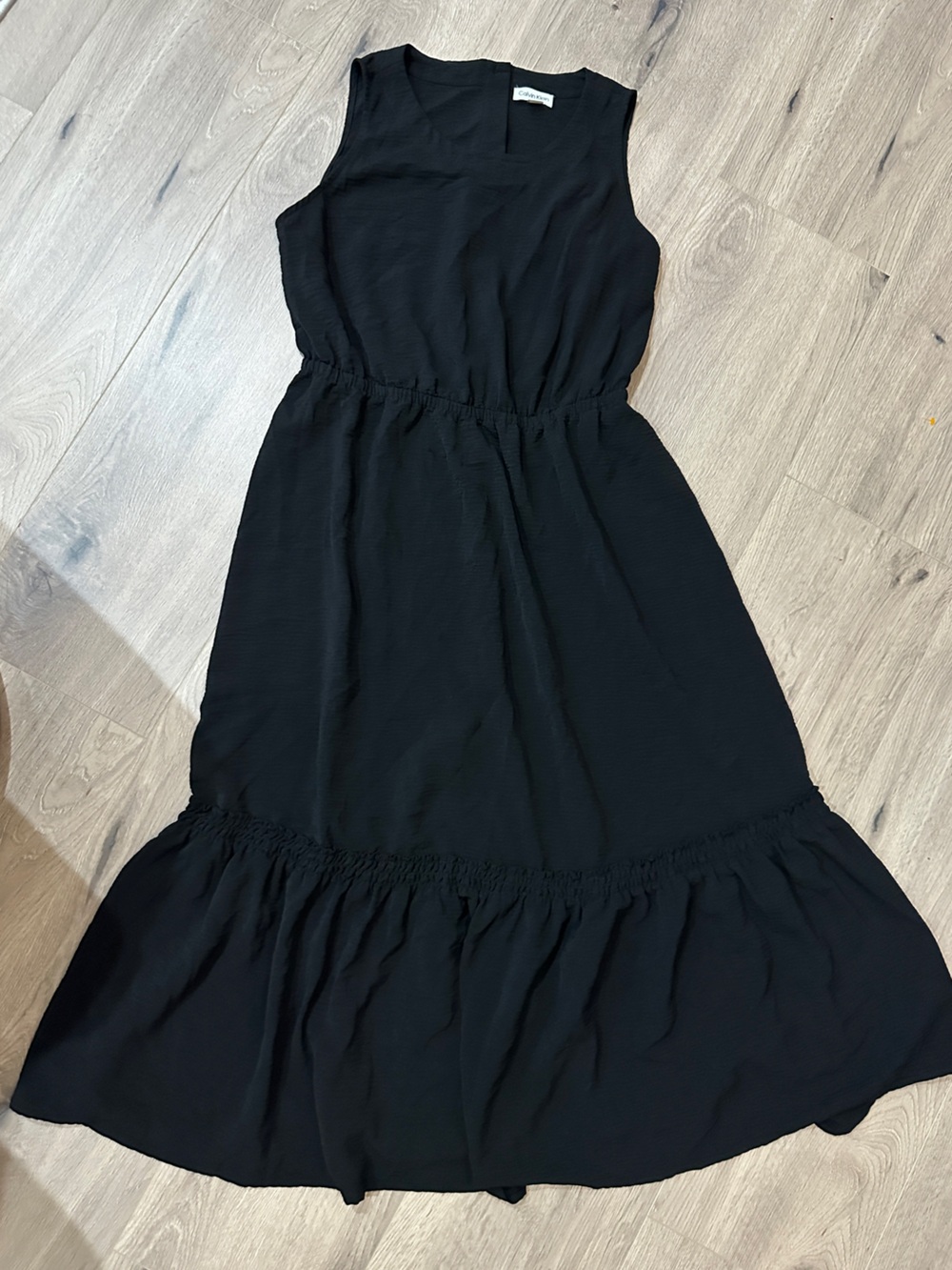 Calvin Klein Black Sleeveless Maxi Dress